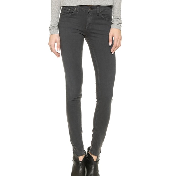 Rag & Bone charcoal legging jean - Picture 1 of 9
